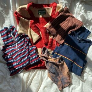 Fall cropped top layering bundle!